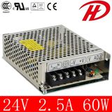 60W 24V 2.5A Switching Power Supply with 2 Years Guarantee