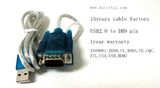 USB 2.0 to Serial RS232 dB9 9 Pin Adapter Cable PDA