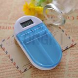 Dependable Performance 2 Compartment Digital Pill Box Timer for Household