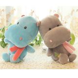 20cm Grey Lovely Plush Hippo Toys