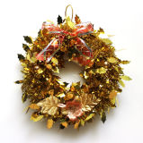 Christmas Wreath (gold tinsel)
