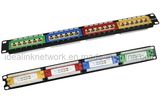 Cat5e UTP 48 Port Patch Panel Colouful