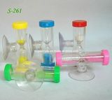 Plastic Sucker Hourglass Timer for Children Brush (HG501)