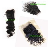 Body Wave Virgin Brazilian Hair 3 Part Silk Base Lace Closure