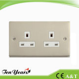 13A 2 Gang Unswitched Socket Outlet
