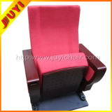 Jy-997m Room Useding Interlocking English Movies Wood Part with Writing Tablet Cinema Seats for Sale Church Chairs Wholesale