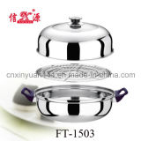Stainless Steel Hot Pot with Steamer (FT-1503)
