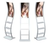 Aluminum Kiosk Display Stand with Poster and Graphic
