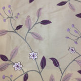 Contemporary Allover Embroidery Leaves Silk-Like Sofa/Drapery Decorative Fabric