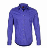 100% Cotton Long Sleeves Casual Dress Man's Shirt (WXM181L)