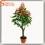 Plastic and Beautiful Artificial Bonsai Plant with Flower