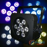 9 X 10W Quad LED Wireless Battery LED Flat PAR / Battery Powered & Wireless LED Flat PAR Light / Wedding Lighting