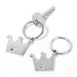 Custom Crown Metal Key Chain with Diamond