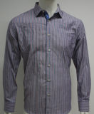 Man Causal Fashion Long Sleeve Cotton Shirts (100% Cotton) HD0017