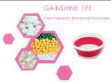 Gainshine Natural Color TPE Material Manufacturer for PP& Folding Basin Encapsulation