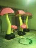 Artistic Mushroom Art Sculpture in Fiberglass, Resin