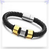 Fashion Jewellery Leather Jewelry Leather Bracelet (HR6113)