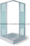 Stripe Glass Square Shower Enclosure