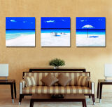 Blue Sea Canvas Print Canvas Art 3 Pieces