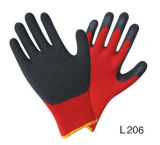 Working Gloves Latex Gloves for Workers Crinkle Latex Coated Gloves