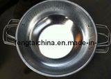 Galvanized Head Pan with Concrete Iron Handle