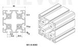 Aluminum Profile Nt-8-8080