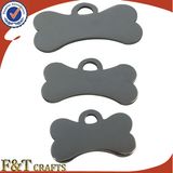 Bulk Cheap Aluminum Stainless Steel Blank Bone Shaped Dog Tag