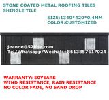 Shingle Tiles Stone Coated Roofing Sheets