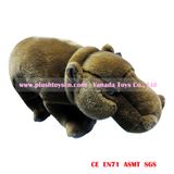 30cm Brown Simulation Hippo Plush Toys