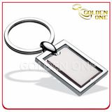 Rectangle Blank Spinning Metal Key Chain (MK80)