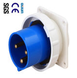 Industrial Plug (QJ-633) of IP67 63A 2p+E Plastic PA PP