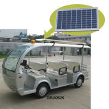The Solar Panel Electric Bus Sightseeing Cart with Rack (8-Seater)