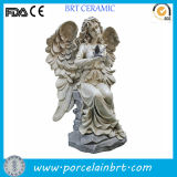 Natural Blessing Angel Girl Ceramic Garden Sculpture