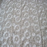Embroidery Fabric with Chemical Organza Dress