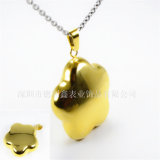 Hollow Pendant Stainless Steel Flowers and Plants Ornaments Gold Silver