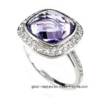 2015 Fashion Jewellery Semi-Precious Stone 925 Sterling Silver Ring Wholesale R0019py