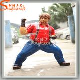 Ome Amusement Park Decoration Life Size Kungfu Statues