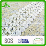 Glitter Satin Surface 100% Polyester Embroidery Decorative Edging Lace