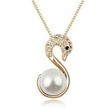 Handmade Pearl Necklace CZ Crystal Necklace Fashion Accessories