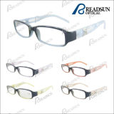 Plastic Shell Pattern Injection Reading Glasses, Diamond Reading Eyewear (RP459007)