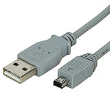 USB a Male to Mini 4pin Data/Charger Cable for Camera (SH-7007)