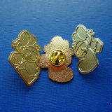 Custom Different Design Abt Frosted Gold Plate Lapel Pin (GZHY-LP-024)