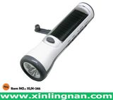 Crank Dynamo Solar Flashlight Radio
