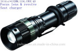 CREE Rechargeable Focus LED Clip Flashlight Torch (521-C-14)