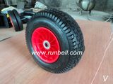 Pneumatic Rubber Casters Wheels with Rims (PR3010)