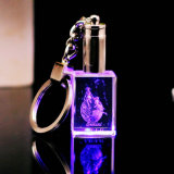 LED Light Crystal Keychain for Holiday Gifts or Souvenir