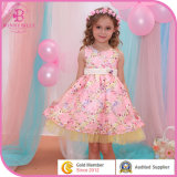Floral Printed Girl Dress, Flower Children Frocks Design Clothing