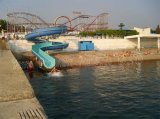 Spiral Fiberglass Water Slide in Water Park