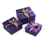 Fancy Purple Paper Gift Box