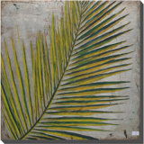 Green Big Palm Leaf Oil Painting (LH-500938-B)